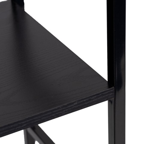 Regał drewniany metalowa rama szeroki LOFT 3 półki czarny Regał drewniany metalowa rama szeroki LOFT 3 półki czarny