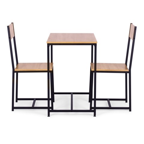 Zestaw komplet mebli stolik 2 krzesła metal MDF Zestaw komplet mebli stolik 2 krzesła metal MDF