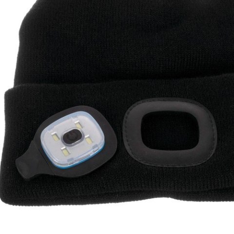 Czapka zimowa z latarką- czarna Trizand 22663 Czapka zimowa z latarką- czarna Trizand 22663