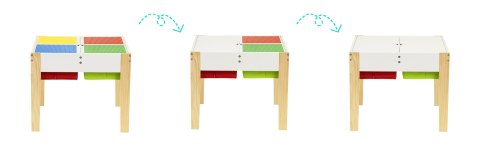Drewniane meble dla dzieci zestaw stół +2 krzesła ECOTOYS Drewniane meble dla dzieci zestaw stół +2 krzesła ECOTOYS