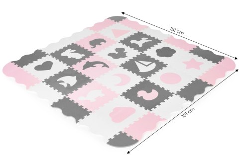 Mata piankowa z płotkiem puzzle suchy basen 36 elementów ECOTOYS Mata piankowa z płotkiem puzzle suchy basen 36 elementów ECOTOYS