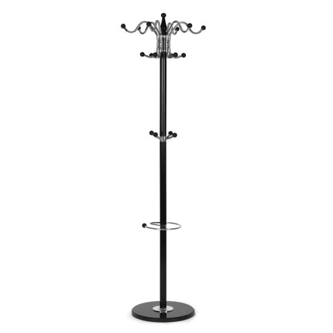 Wieszak na ubrania stojący 16 haczyków metal 172 cm ModernHome Wieszak na ubrania stojący 16 haczyków metal 172 cm ModernHome