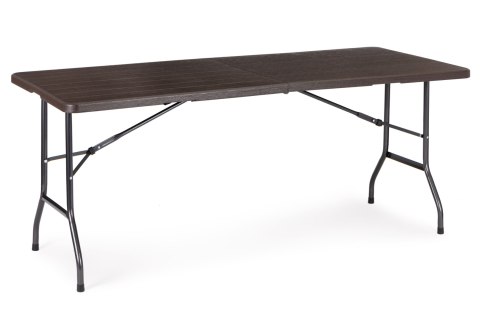 Zestaw cateringowy stół bankietowy 180cm + 2 ławki brąz ModernHome Zestaw cateringowy stół bankietowy 180cm + 2 ławki brąz ModernHome