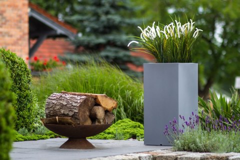 Designerska donica MONUMO TOWER POT Antracyt Designerska donica MONUMO TOWER POT Antracyt