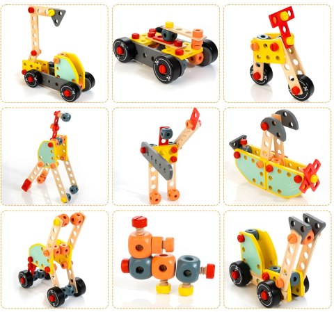Drewniany warsztat dla dzieci stół narzędziowy ECOTOYS Drewniany warsztat dla dzieci stół narzędziowy ECOTOYS