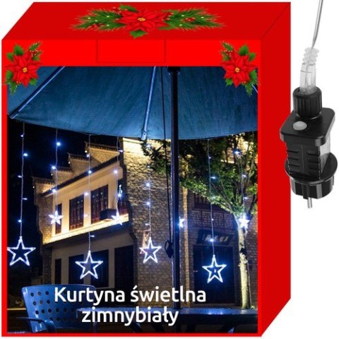 Kurtyna świetlna 138LED - zimny biały 31V KŚ11318 Kurtyna świetlna 138LED - zimny biały 31V KŚ11318