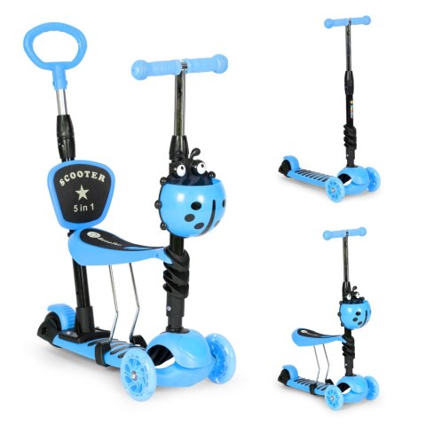 Hulajnoga trójkołowa balansowa led 5w1 biedronka ECOTOYS Hulajnoga trójkołowa balansowa led 5w1 biedronka ECOTOYS