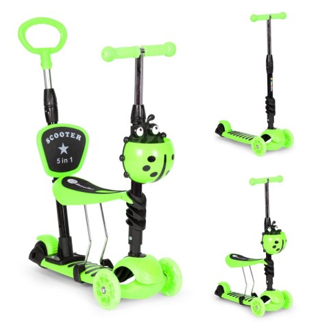 Hulajnoga trójkołowa balansowa led 5w1 biedronka ECOTOYS Hulajnoga trójkołowa balansowa led 5w1 biedronka ECOTOYS