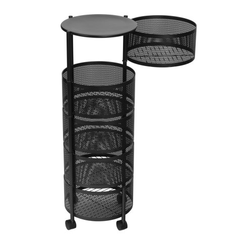 Regał kuchenny pomocnik organizer obrotowe półki 5 poziomów metal ModernHome Regał kuchenny pomocnik organizer obrotowe półki 5 poziomów metal ModernHome