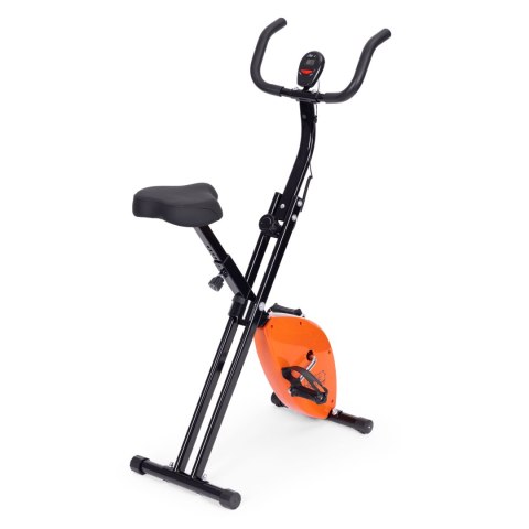 Rowerek treningowy rower stacjonanry fitness mechaniczny licznik komputer płynna regulacja - pomarańczowy ModernHome Rowerek treningowy rower stacjonanry fitness mechaniczny licznik komputer płynna regulacja - pomarańczowy ModernHome