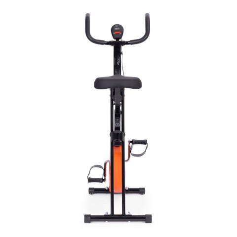 Rowerek treningowy rower stacjonanry fitness mechaniczny licznik komputer płynna regulacja - pomarańczowy ModernHome Rowerek treningowy rower stacjonanry fitness mechaniczny licznik komputer płynna regulacja - pomarańczowy ModernHome