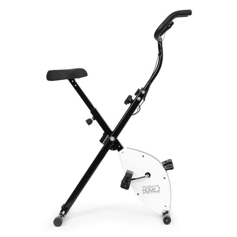 Rowerek treningowy rower stacjonarny fitness mechaniczny licznik komputer płynna regulacja - biały ModernHome Rowerek treningowy rower stacjonarny fitness mechaniczny licznik komputer płynna regulacja - biały ModernHome