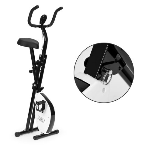 Rowerek treningowy rower stacjonarny fitness mechaniczny licznik komputer płynna regulacja - biały ModernHome Rowerek treningowy rower stacjonarny fitness mechaniczny licznik komputer płynna regulacja - biały ModernHome
