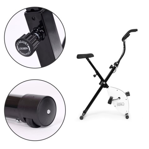 Rowerek treningowy rower stacjonarny fitness mechaniczny licznik komputer płynna regulacja - biały ModernHome Rowerek treningowy rower stacjonarny fitness mechaniczny licznik komputer płynna regulacja - biały ModernHome