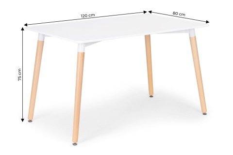 Stół stolik prostokątny 120x 80 cm nowoczesny do jadalni salonu kuchni ModernHome Stół stolik prostokątny 120x 80 cm nowoczesny do jadalni salonu kuchni ModernHome