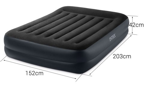 Materac dmuchany do spania 203x152 cm dwuosobowy łużko INTEX 64124 Materac dmuchany do spania 203x152 cm dwuosobowy łużko INTEX 64124
