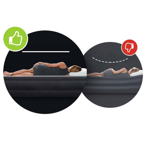 Materac dmuchany do spania łóżko dwuosobowy 191x137 cm beżowy INTEX 64102 Materac dmuchany do spania łóżko dwuosobowy 191x137 cm beżowy INTEX 64102