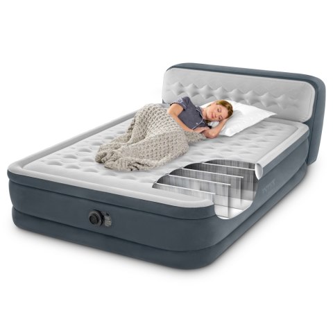 Materac łóżko 236x152 cm z pompką 2-osobowy DELUXE 64448ND Materac łóżko 236x152 cm z pompką 2-osobowy DELUXE 64448ND