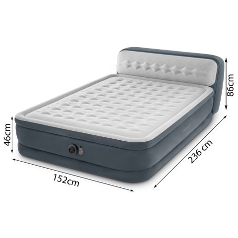 Materac łóżko 236x152 cm z pompką 2-osobowy DELUXE 64448ND Materac łóżko 236x152 cm z pompką 2-osobowy DELUXE 64448ND