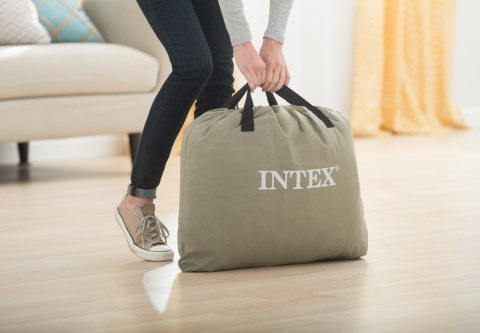 Materac łóżko do spania dwuosobowy z pompką automatyczną - 203x152 cm INTEX 64418 Materac łóżko do spania dwuosobowy z pompką automatyczną - 203x152 cm INTEX 64418