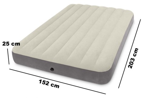 Materac welurowy dmuchany 203x152 cm Intex 64103 Materac welurowy dmuchany 203x152 cm Intex 64103