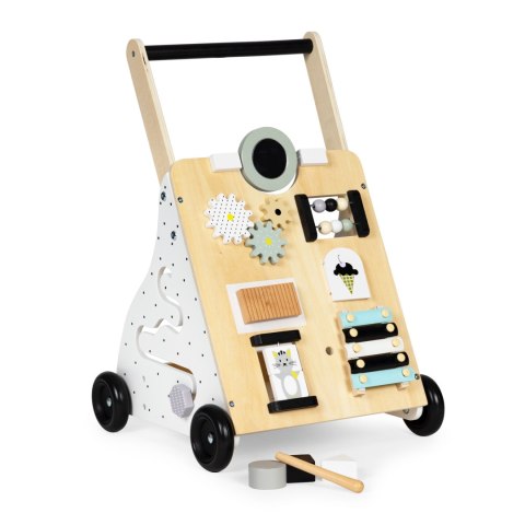 Drewniany chodzik pchacz wózek edukacyjny dla dzieci ECOTOYS Drewniany chodzik pchacz wózek edukacyjny dla dzieci ECOTOYS