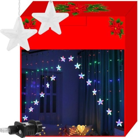 Kurtyna świetlna 136LED - multkicolor 31V KŚ11336 Kurtyna świetlna 136LED - multkicolor 31V KŚ11336