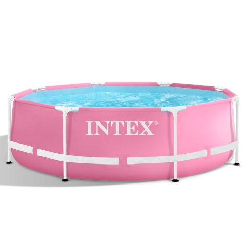 Basen stelażowy okrągły dla dzieci 244x76 cm różowy INTEX 28290 Basen stelażowy okrągły dla dzieci 244x76 cm różowy INTEX 28290