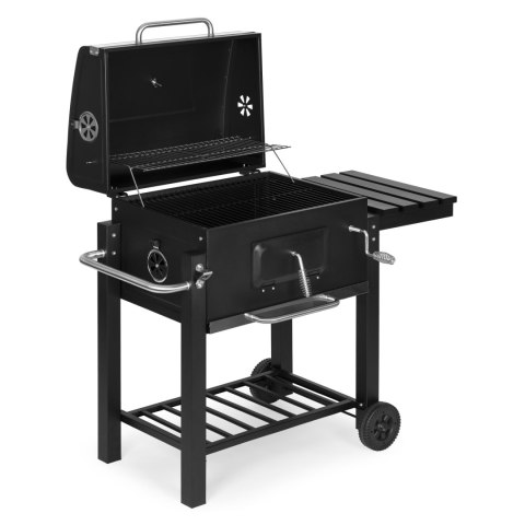 Grill węglowy duży ogrodowy z pokrywą termometr półki koła dmuchawa gratis Grill węglowy duży ogrodowy z pokrywą termometr półki koła dmuchawa gratis