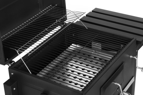 Grill węglowy duży ogrodowy z pokrywą termometr półki koła dmuchawa gratis Grill węglowy duży ogrodowy z pokrywą termometr półki koła dmuchawa gratis