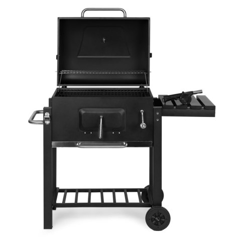 Grill węglowy duży ogrodowy z pokrywą termometr półki koła dmuchawa gratis Grill węglowy duży ogrodowy z pokrywą termometr półki koła dmuchawa gratis