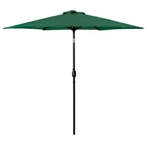 Duży parasol ogrodowy skośny łamany z korbą 6 żeber zielony 270 cm MultiGarden Duży parasol ogrodowy skośny łamany z korbą 6 żeber zielony 270 cm MultiGarden
