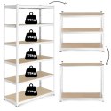 Regał magazynowy 222x110x50 cm stal galwanizowana 6 półek 1050 kg ModernHome