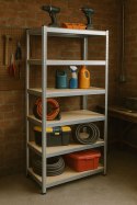 Regał magazynowy 222x110x50 cm stal galwanizowana 6 półek 1050 kg ModernHome