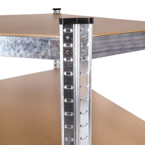Regał magazynowy narożny 180x90x40 cm stal galwanizowana 5 półek 875 kg ModernHome Regał magazynowy narożny 180x90x40 cm stal galwanizowana 5 półek 875 kg ModernHome