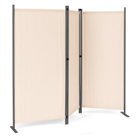 Składany parawan ogrodowy pokojowy 3-panelowy 167x164 cm beżowy MultiGarden Składany parawan ogrodowy pokojowy 3-panelowy 167x164 cm beżowy MultiGarden