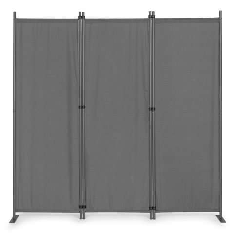 Składany parawan ogrodowy pokojowy 3-panelowy 167x164 cm szary MultiGarden Składany parawan ogrodowy pokojowy 3-panelowy 167x164 cm szary MultiGarden