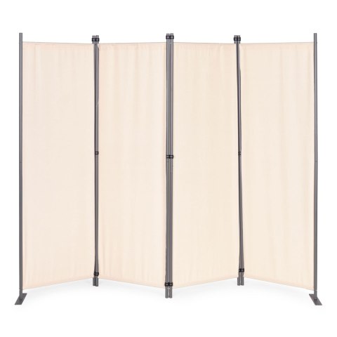 Składany parawan ogrodowy pokojowy 4-panelowy 167x216 cm beżowy MultiGarden Składany parawan ogrodowy pokojowy 4-panelowy 167x216 cm beżowy MultiGarden