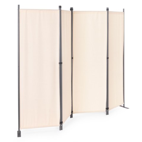 Składany parawan ogrodowy pokojowy 4-panelowy 167x216 cm beżowy MultiGarden Składany parawan ogrodowy pokojowy 4-panelowy 167x216 cm beżowy MultiGarden