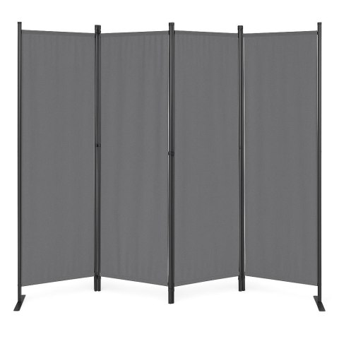 Składany parawan ogrodowy pokojowy 4-panelowy 167x216 cm szary MultiGarden Składany parawan ogrodowy pokojowy 4-panelowy 167x216 cm szary MultiGarden