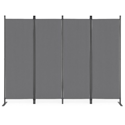 Składany parawan ogrodowy pokojowy 4-panelowy 167x216 cm szary MultiGarden Składany parawan ogrodowy pokojowy 4-panelowy 167x216 cm szary MultiGarden