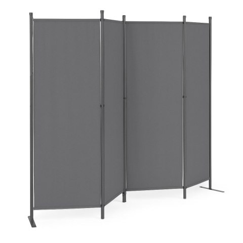 Składany parawan ogrodowy pokojowy 4-panelowy 167x216 cm szary MultiGarden Składany parawan ogrodowy pokojowy 4-panelowy 167x216 cm szary MultiGarden