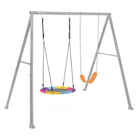 Huśtawka ogrodowa podwójna plac zabaw dla dzieci bocianie gniazdo INTEX 44126 Huśtawka ogrodowa podwójna plac zabaw dla dzieci bocianie gniazdo INTEX 44126