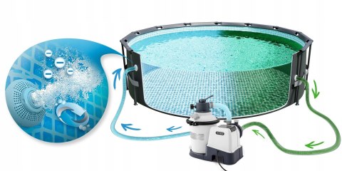 Pompa filtrująca piaskowa do basenu 3500 L/h INTEX 26642 Pompa filtrująca piaskowa do basenu 3500 L/h INTEX 26642