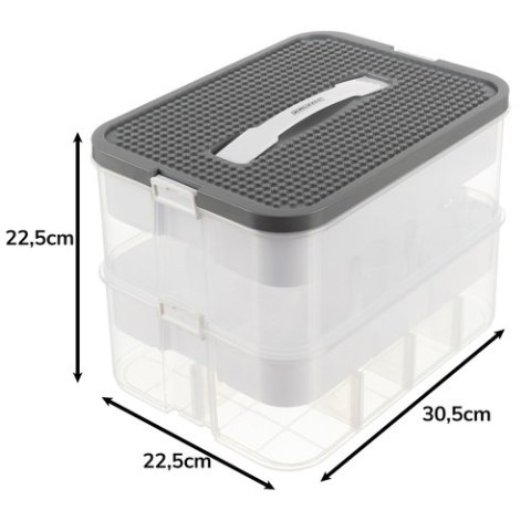 Pudełko na klocki- 2 poziomy Kruzzel 25756 Pudełko na klocki- 2 poziomy Kruzzel 25756
