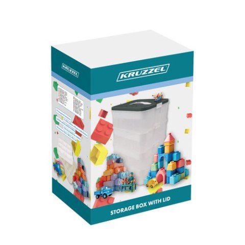 Pudełko na klocki- 3 poziomy Kruzzel 25757 Pudełko na klocki- 3 poziomy Kruzzel 25757
