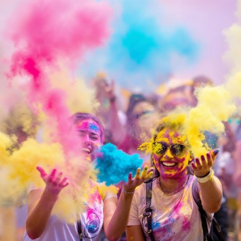 Kolorowy proszek Holi- zestaw 6x100g Kolorowy proszek Holi- zestaw 6x100g